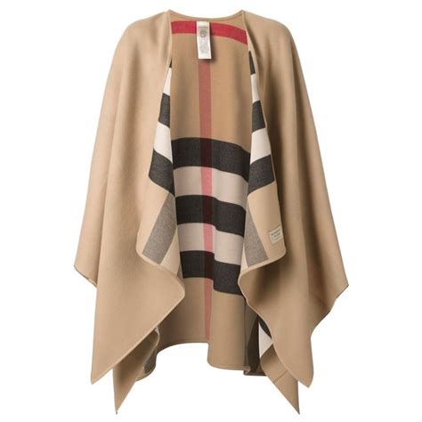 burberry plaid cape shawl|Burberry poncho.